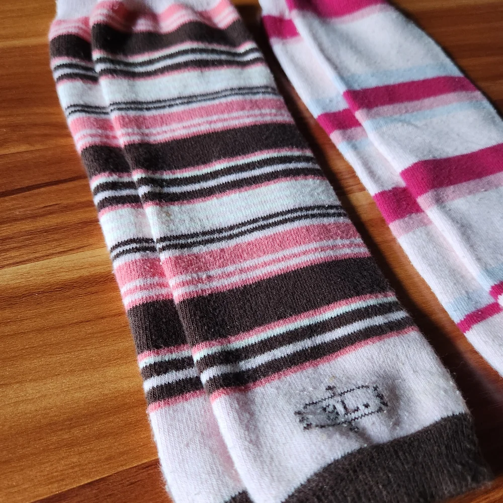 BabyLegs Pink Striped Leggings Duo